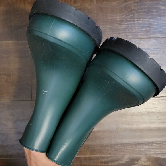 NEW Bernardo Addison Ankle Rain Boots Womens 11 Green Chic City Outdoors - Picture 3 of 10